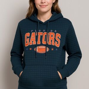 Florida GatorsThick Hoodie Orange and Blue Large Unisex Blokecore Sport Football